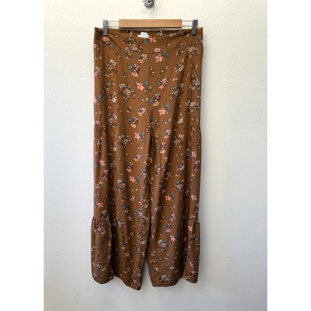 🟣NATURAL LIFE Floral Wide Leg Palazzo Pants